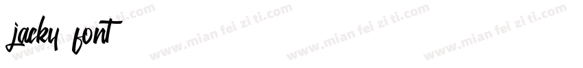 jacky font字体转换
